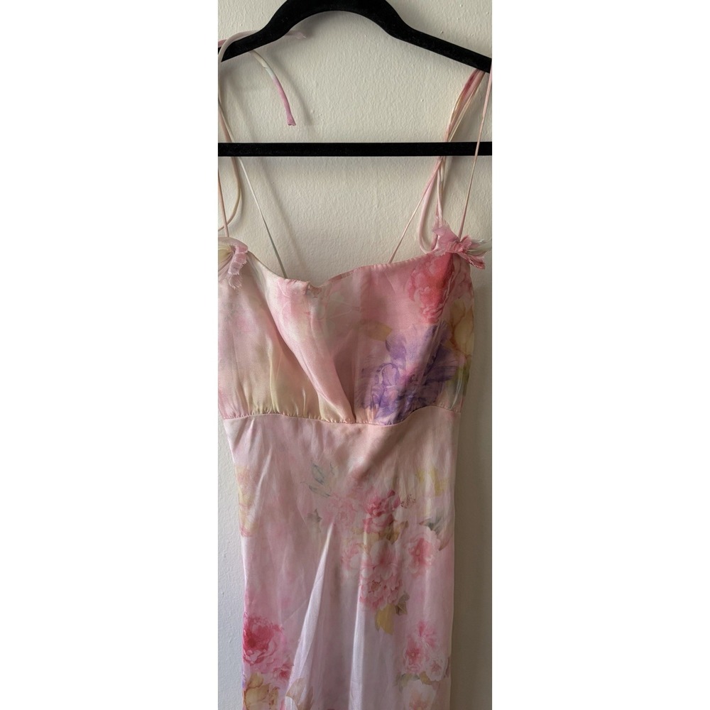 For Love and Lemons Lisa Maxi Dress Floral Print Pink Size Medium M $289 - Picture 6 of 9